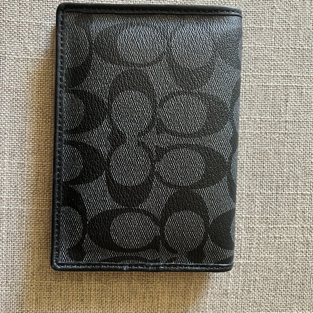 Coach Signature Passport Wallet - New